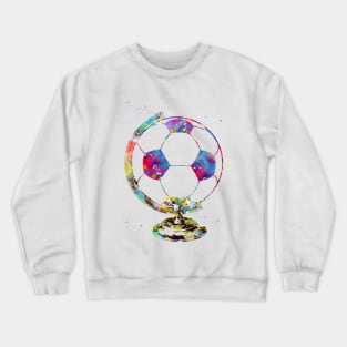 Soccer Ball Globe Crewneck Sweatshirt